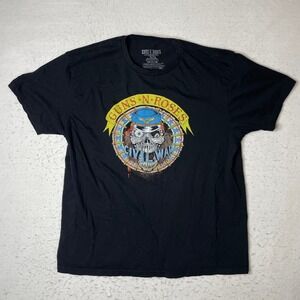 Guns N Roses Civil War Graphic T-Shirt Mens XL Black Short Sleeve Rock Band Tee